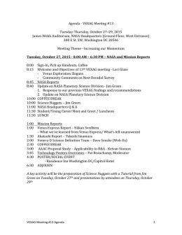 Agenda - Lunar and Planetary Institute