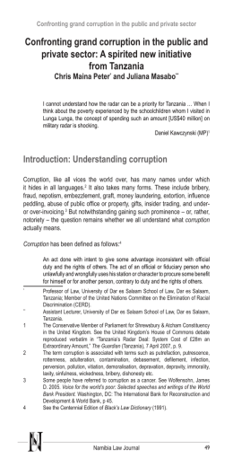 Confronting grand corruption in the public and private sector