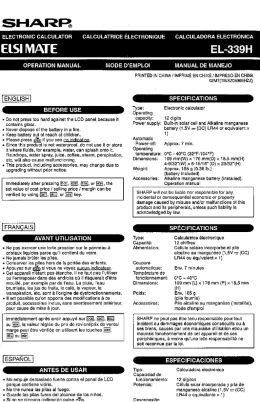 EL-339H Operation Manual