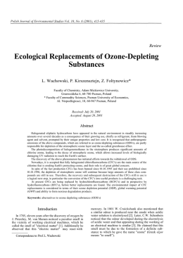 Ecological Replacements of Ozone