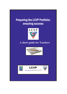Preparing the LCVP Portfolio: Ensuring Success