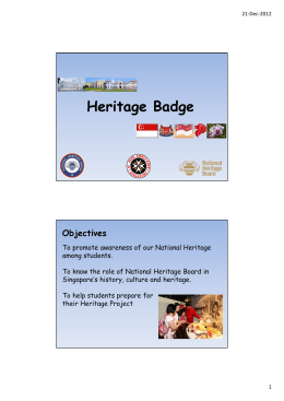 Heritage Badge - St John Singapore