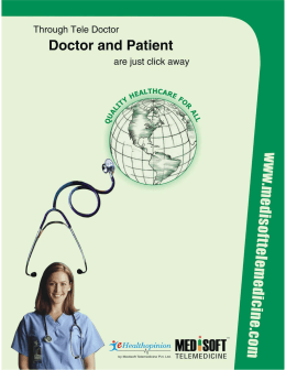 Doctor and Patient - Medisoft Telemedicine Pvt. Ltd.