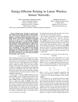Energy-Efficient Routing in Linear Wireless Sensor Networks