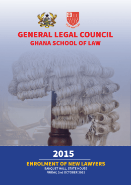 Brochure - Ghana School of Law