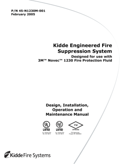 Kidde Novec™ 1230 Fluid Fire Protection Fluid Fire