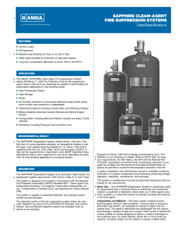 sapphire clean-agent fire suppression systems