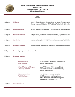 AGENDA 1:00 p.m. Welcome Renisha Gibbs, Assistant Vice