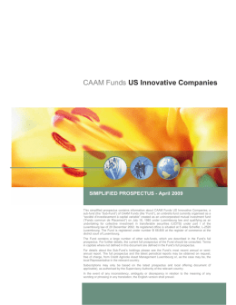 CAAM Funds US Innovative Companies