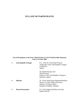 Non Members - Asian-African Legal Consultative Organization