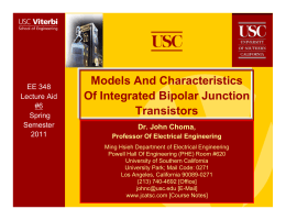 Models And Characteristics Of Integrated