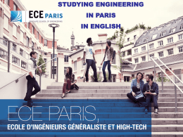 Presentation of ECE Paris - International School of Engineering