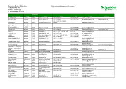 Schneider Electric Srbija doo + 381 11 3773 100 podrska.klijentima