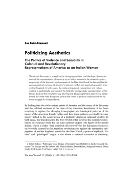 Politicizing Aesthetics