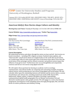 American Idol(s): How Stories shape Culture and Identity