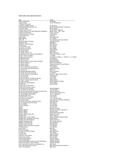 GBC SongPro Index dated 23 April 2012