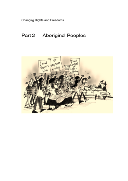 Part 2 Aboriginal Peoples