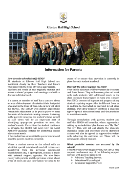 Information for Parents - Ribston Hall High School