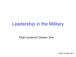 Leadership in the Military
