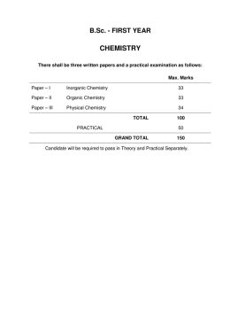 chemistry - Kanpur University