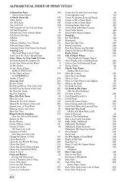 Hymn Titles - Hope Publishing Company