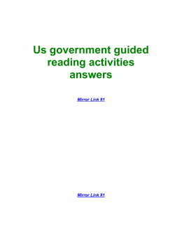 Us government guided reading activities answers