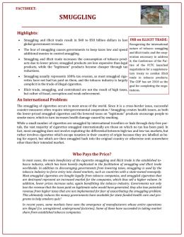 Smuggling Factsheet