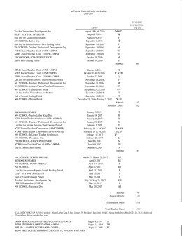 STUDENT INSTRUCTION DATE DAYS