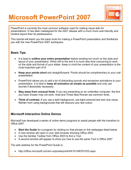 Microsoft PowerPoint 2007