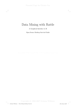 Data Mining with Rattle