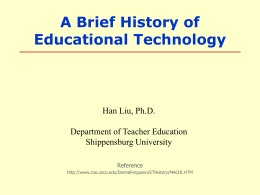 History of Educational Technology-Machines