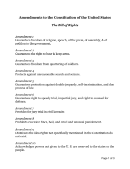 U.S. Constitutional Amendments