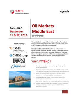 Oil Markets Middle East