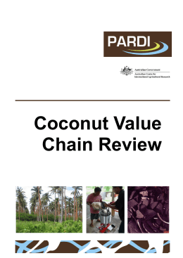 Coconut Value Chain Review