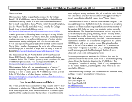 2006 Annotated COT Rubric