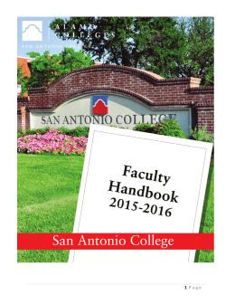 Faculty Handbook 2015-2016