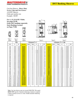 DST Bushing Sheaves