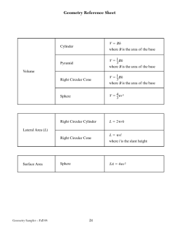 Reference Sheet Geo