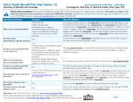 NALC Health Benefit Plan High Option: 32