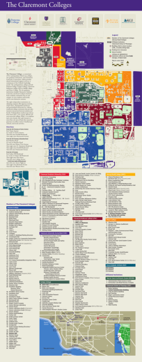 Map of Claremont Colleges - Claremont University Consortium