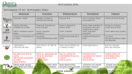 Quest Menu 9-19 thru 9-23