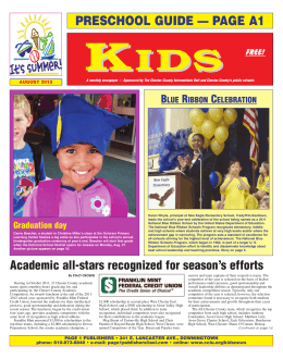 preschool guide — page a1 - Chester County Intermediate Unit