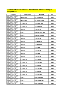 Qualified Natural Gas Tankless Water Heaters with 0.82 or Higher