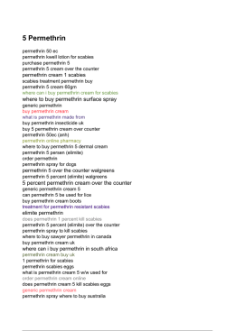 Permethrin Cream 5 For Scabies Instructions