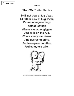 Poems “Hug o` War” by Shel Silverstein