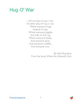 Hug O` War - Learning to Give