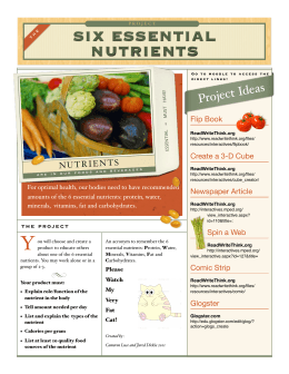 six essential nutrients
