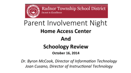 PowerPoint - Radnor Township School District