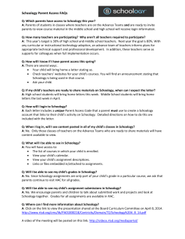 Schoology Parent Access FAQs
