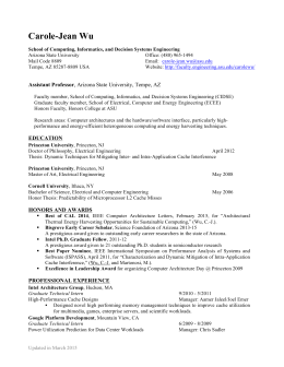 Carole-Jean Wu - Engineering Faculty Websites